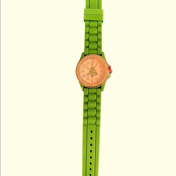 Christmas Tree Watch with Rhinestones. New with Battery. - Picture 3 of 4